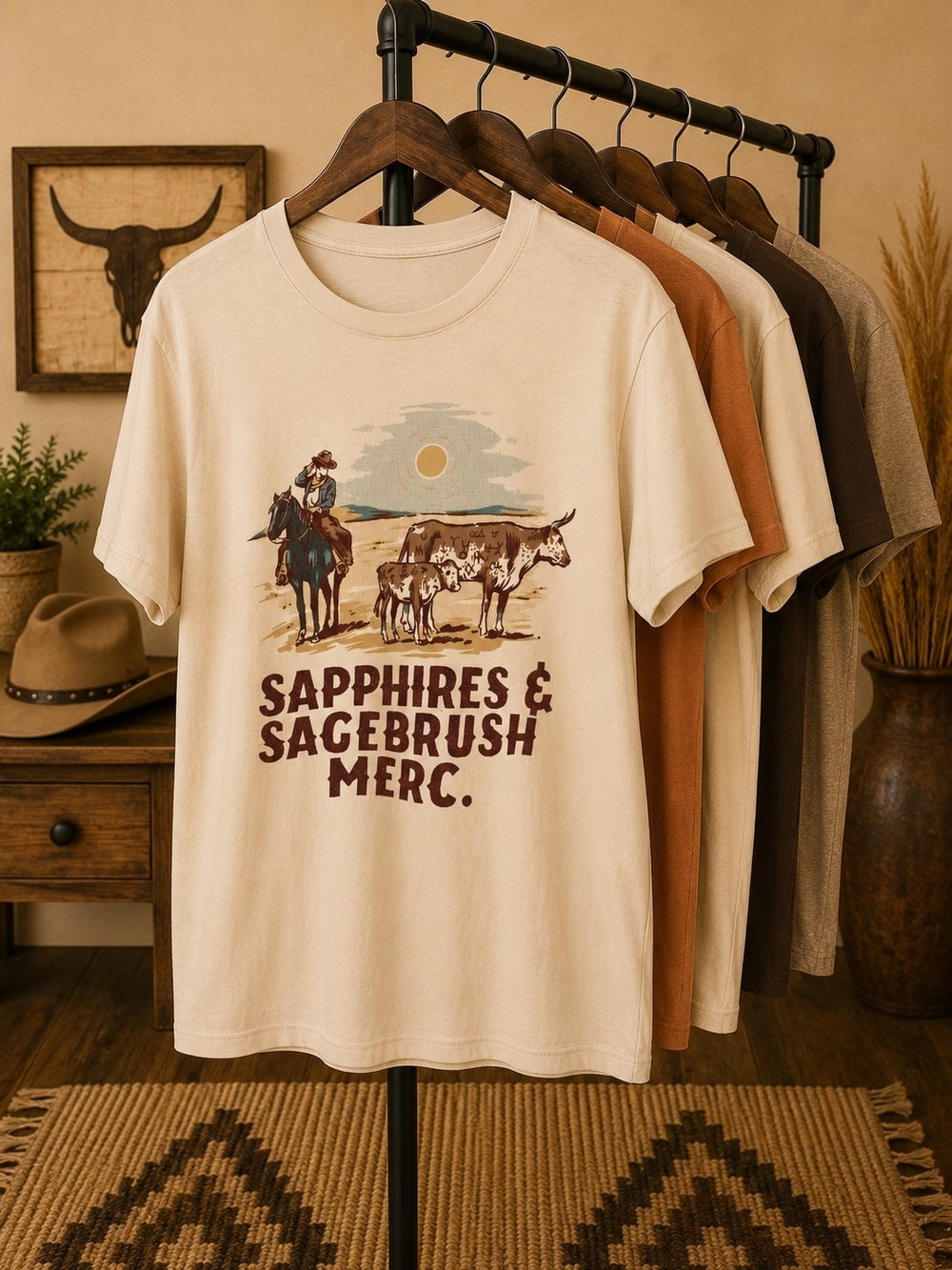 5 Western Graphic T's, L-XL